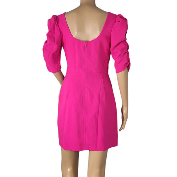 Barton Dress in Hot Pink Amanda Uprichard - Picture 2 of 4